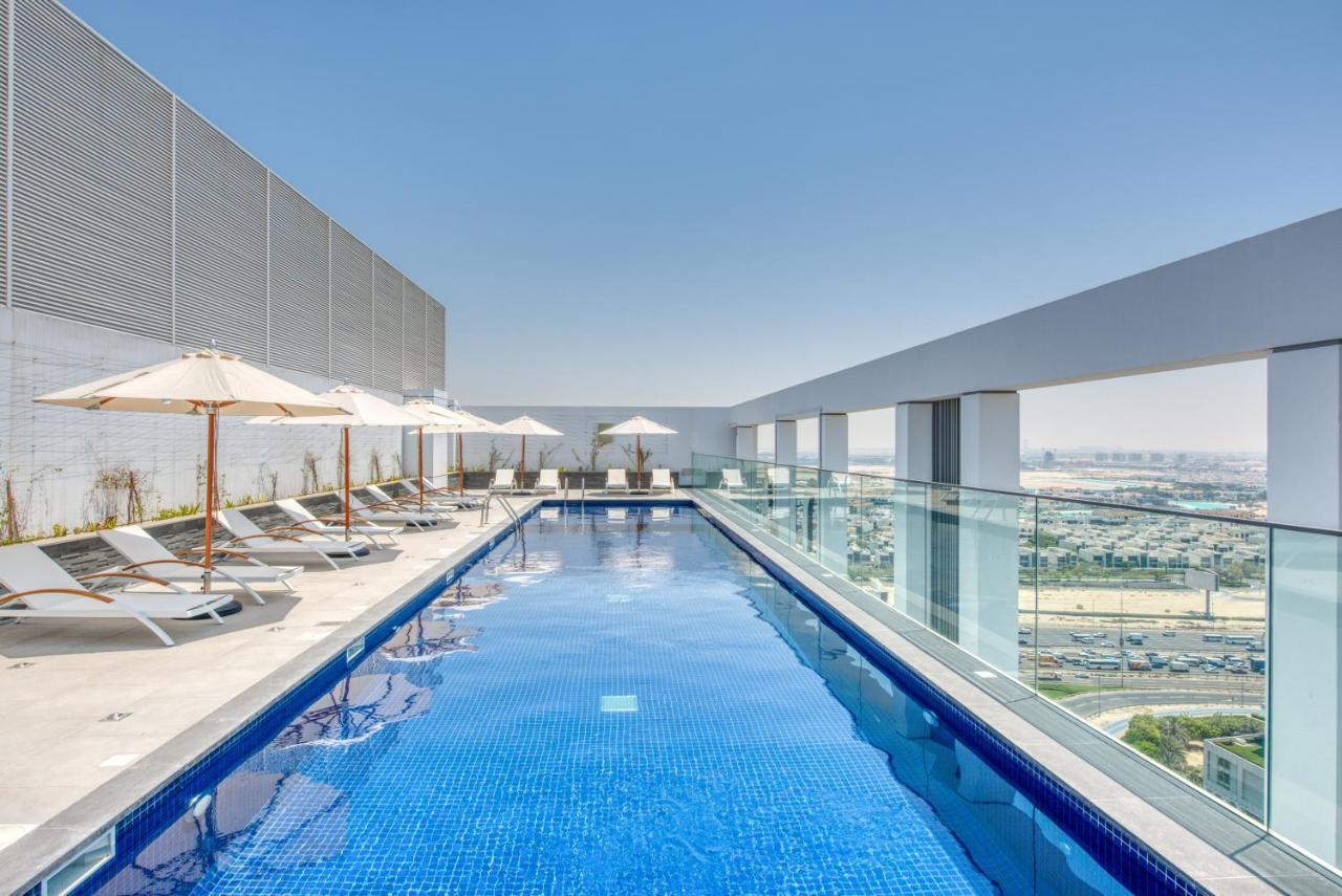 Sol Living - Sol Avenue Apartment Dubai Bagian luar foto